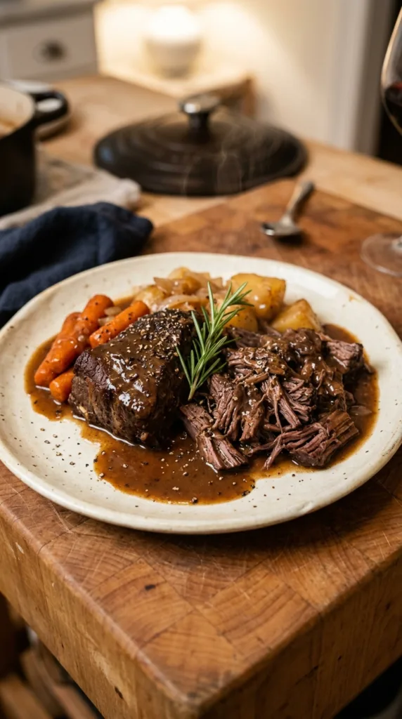 6 Easy Meal Prep Recipes to Save Time All Week 7 Slow cooker pot roast plated 202605141342