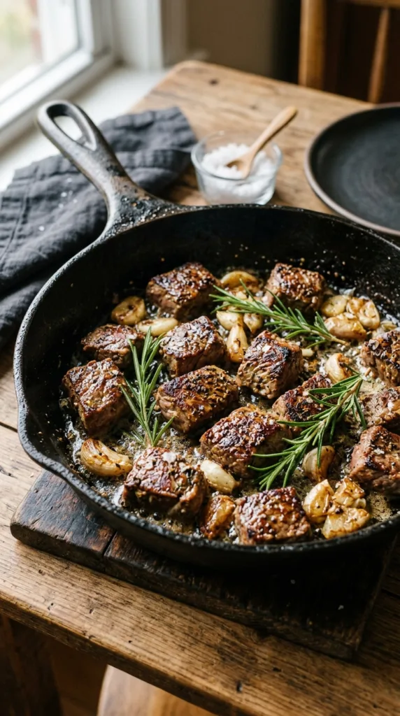 10 Best Father’s Day BBQ Recipes Dad Will Actually Love 7 Steak bites in skillet 202605141414