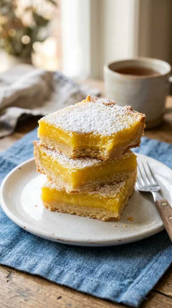 9 Classic American Bakes and Desserts Everyone Loves 9 Three lemon bars on plate 202605011912