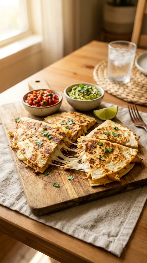 Tortillas with cheese and chicken 202605011955