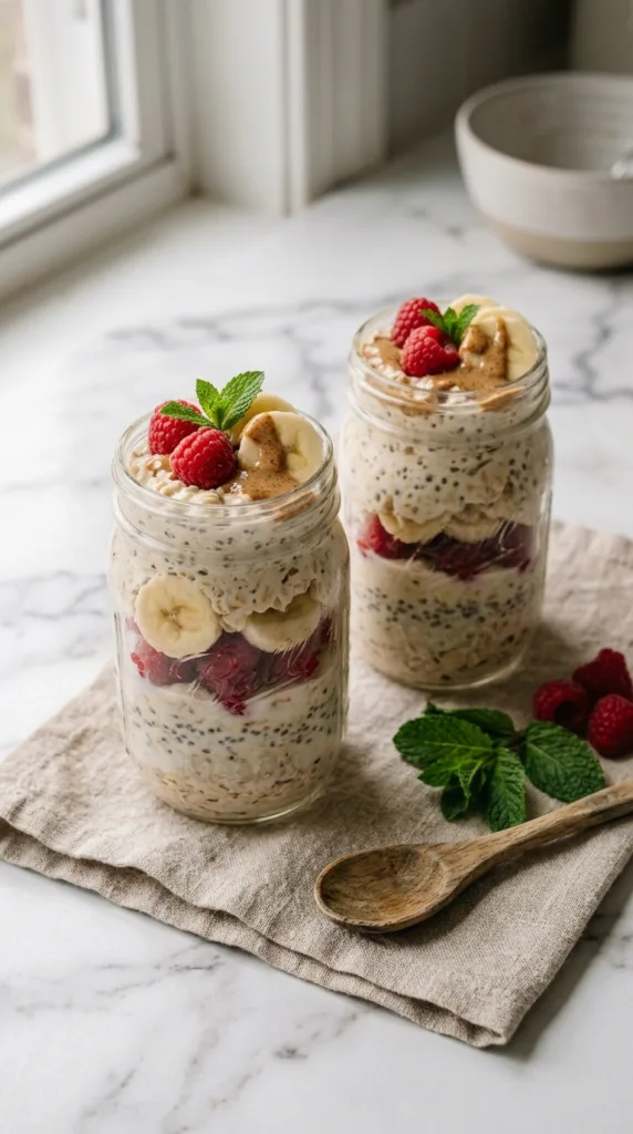 6 Easy Meal Prep Recipes to Save Time All Week 3 Two jars overnight oats 202605141340