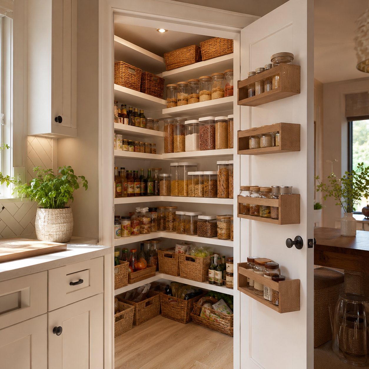 25 Corner Pantry Ideas to Upgrade Kitchen Storage and Style