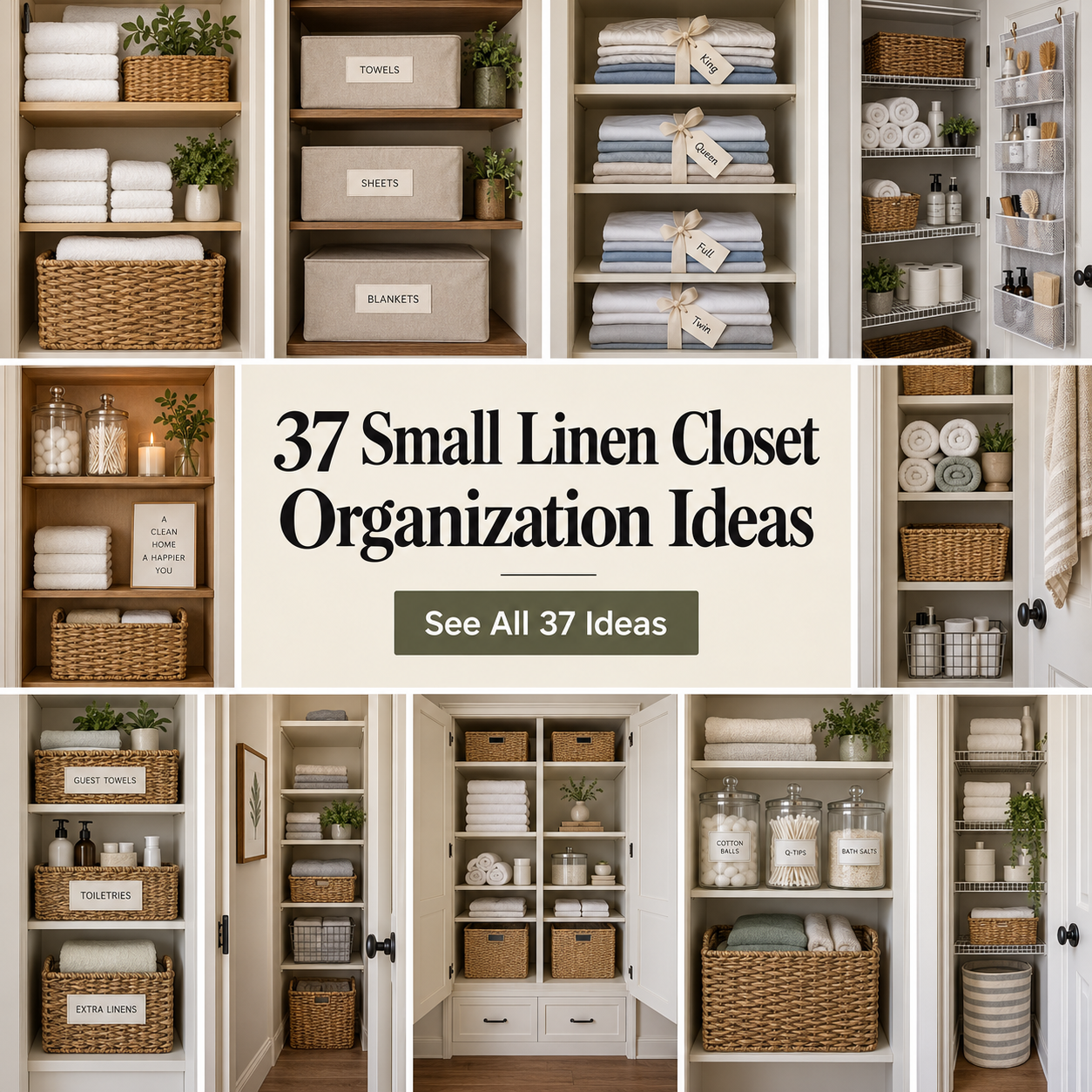 37 Small Linen Closet Organization Ideas Worth Saving