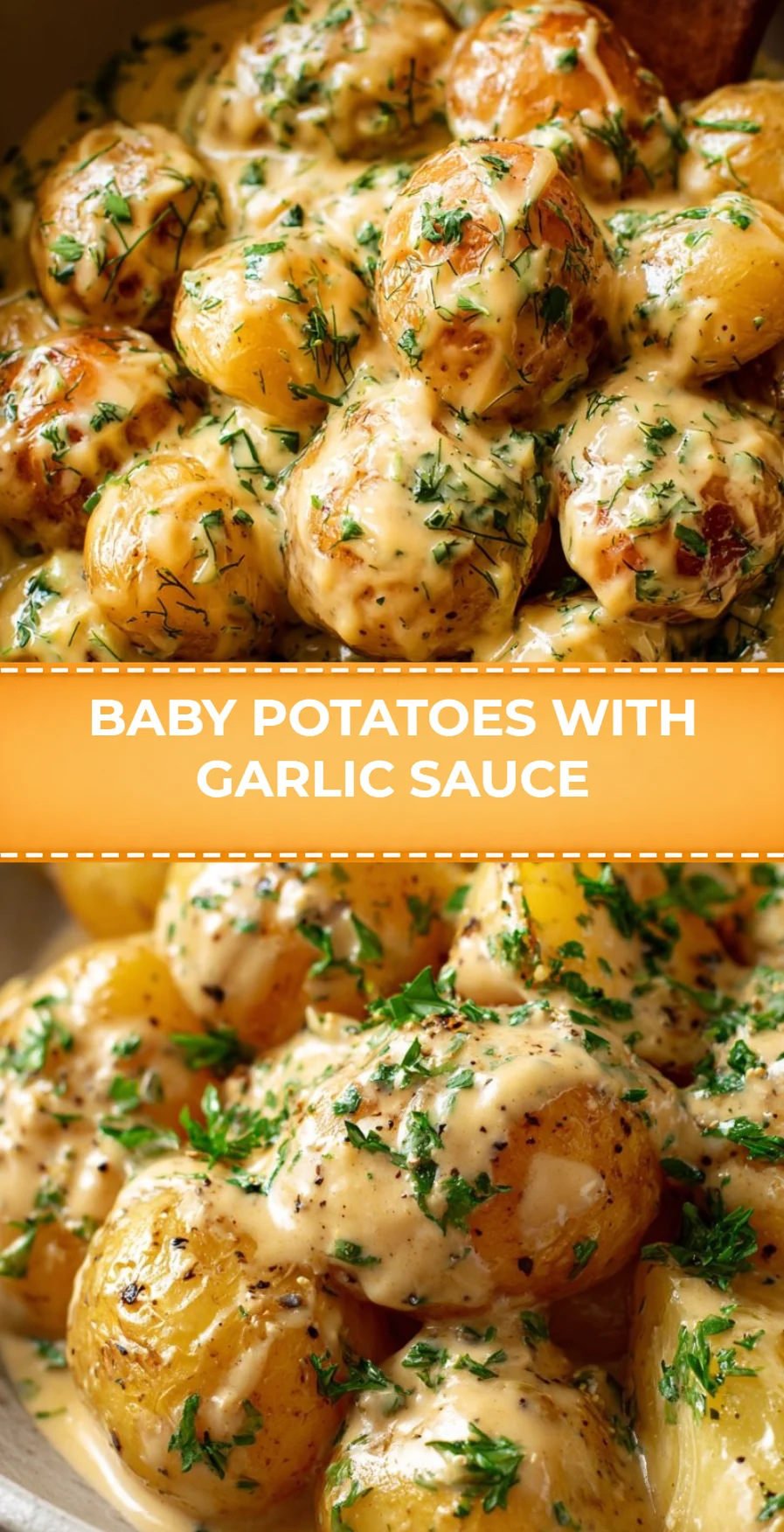 Baby Potatoes with Garlic Sauce