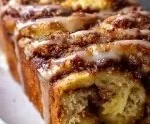 Homemade Cinnamon Apple Swirl Bread fresh out of the oven