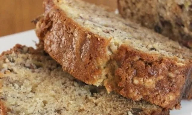 Delicious homemade Starbucks banana bread recipe copycat with bananas and nuts